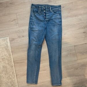 American Eagle Outfitters High Rise Blue Jeans